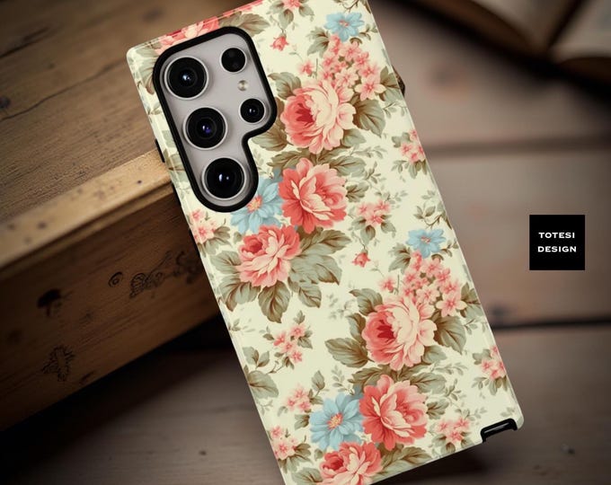 Floral Shabby Chic Phone Case: Vintage Pretty Design Samsung iPhone botanical