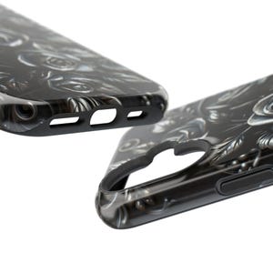 Gothic Black Roses Phone Case | Magnetic Impact-Resistant Case image 8