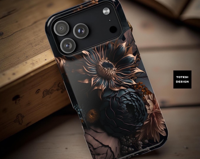 Dark Floral Academia Magnetic iPhone Case 17 16 15 14 : Gothic  Design