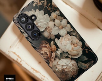Moody Floral Tough Phone Case: Impact-Resistant Protective Cover