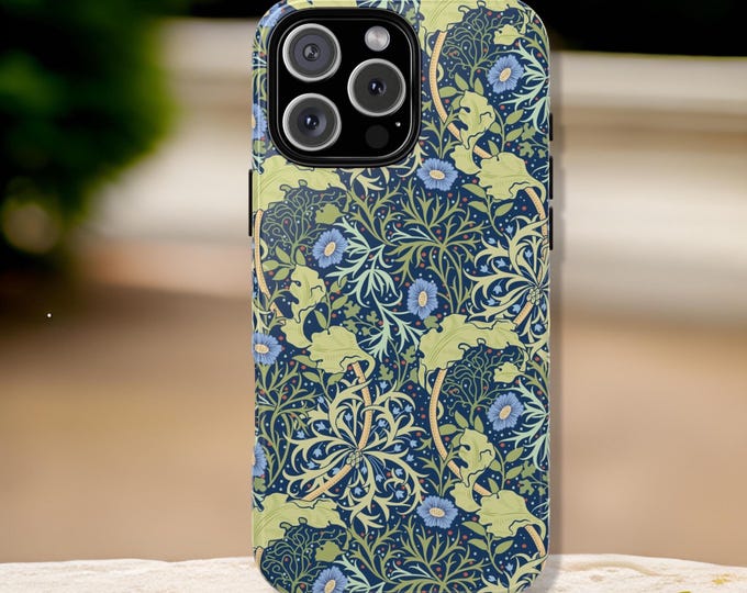 Vintage Botanical William Morris Nature Samsung S24  S23 S22 S21 Plus Ultra case cover iPhone 16 15 14 13 Pro Max Plus |Matte Glossy