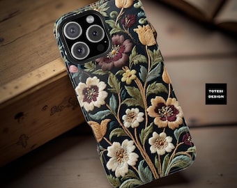 Vintage Floral iPhone Case: Victorian Botanical MagSafe Tough Case
