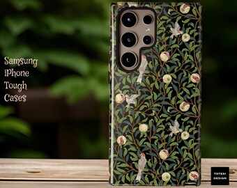 Green Nature Samsung Galaxy tough case S25 S24 S23 S22 Plus, Ultra, iPhone 12,13,14 15 16!Pro Max Plus Matte or Glossy