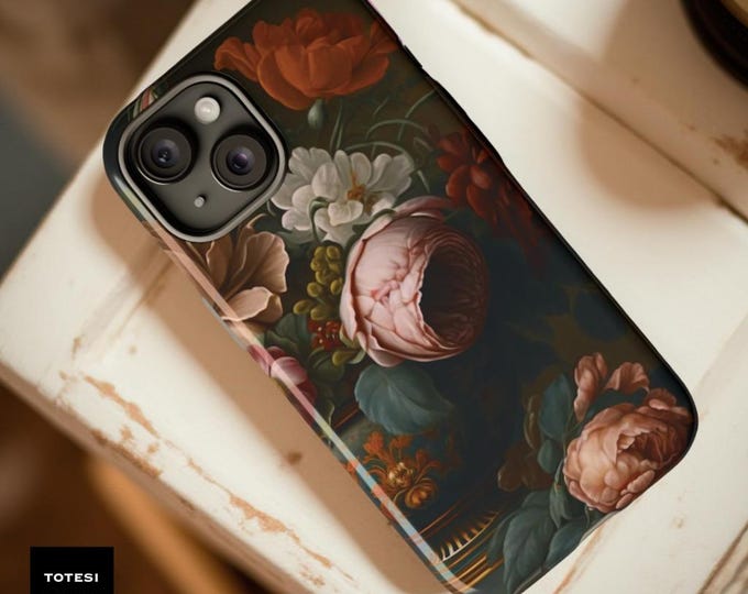 Dark Academia Floral Victorian Gothic (Glossy or Matte)