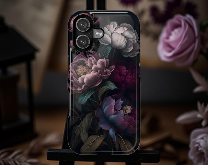 Dark academia floral boho iPhone 17 Pro Max MagSafe 16 15 14 13