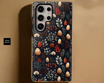 Phone Case, Festive Holiday Xmas Design, Samsung Galaxy S25 S24 S23 S22, iPhone 16 15 14 13 12 11, Google Pixel Case 9 8 7Nature, Tough Case