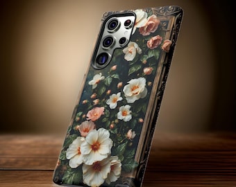 Floral Samsung Tough Cases| Art Nouveau Aesthetic| S25 S24 S23 Pro Plus| Protective Beautiful| Birthday Gift Her, Unique Phone Case, Tough