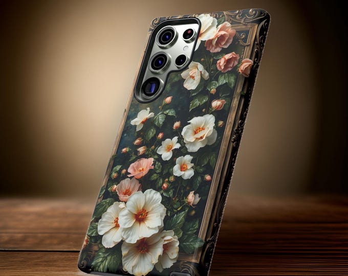 Floral Samsung Tough Cases| Art Nouveau Aesthetic| S25 S24 S23 Pro Plus| Protective Beautiful| Birthday Gift Her, Unique Phone Case, Tough