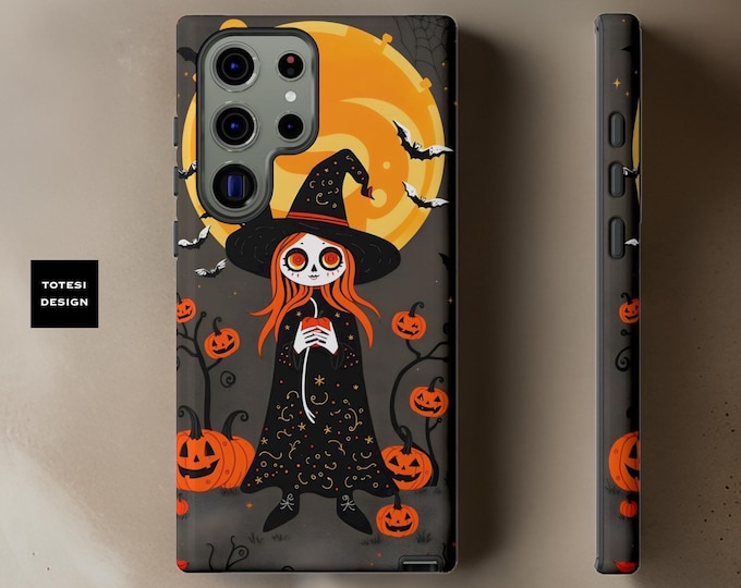 Whimsy Goth Witch Samsung Galaxy Tough Case  - S24 S23 S22 S21 Plus Ultra Cute Halloween phone case Gift for daughter