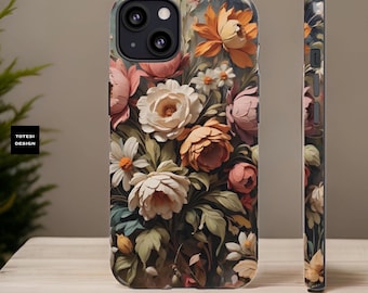 Boho Floral Phone Case: Protective iPhone & Galaxy Shell
