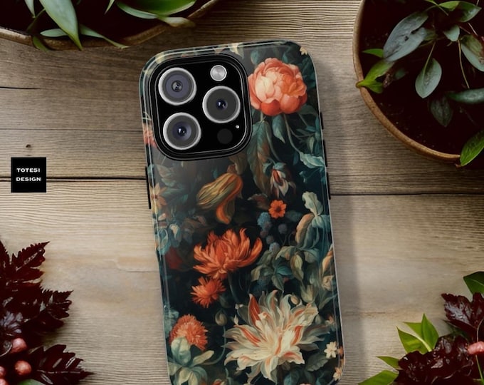 Botanical Nature Floral iPhone 16 15 14 13 12 11 Samsung Galaxy Tough Case S24 S23 S22 S21 Plus Ultra Phone Case | Google  Glossy Matte|