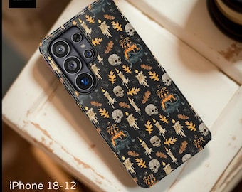 Spooky Candles & Skulls Tough Case | Halloween Phone Cover