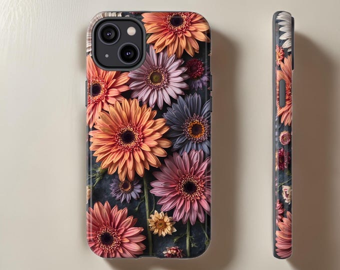 Samsung Phone Cases Floral Gerberas Aesthetic Boho S24 S23 S22 S21 Plus ultra modern floral unique art aesthetic| tough phone cases| iPhone