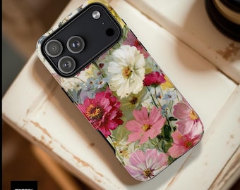 Vintage Wildflower Floral iPhone Case | Tough Phone Case