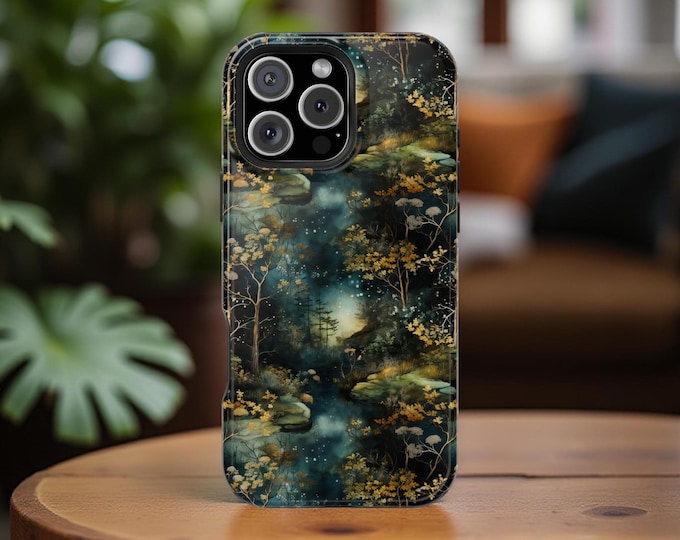 Nature Trees Magnetic Tough iPhone Case | iPhone protection 16 15 14 13 Plus Pro Max, Gift for Nature Lovers, dual layer Protection