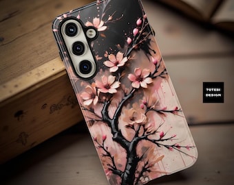 Cherry Blossom Phone Case: Pink Floral Art, Tough Protective Case