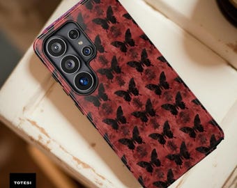Dark Gothic Moody Butterfly Phone Case | Tough Case