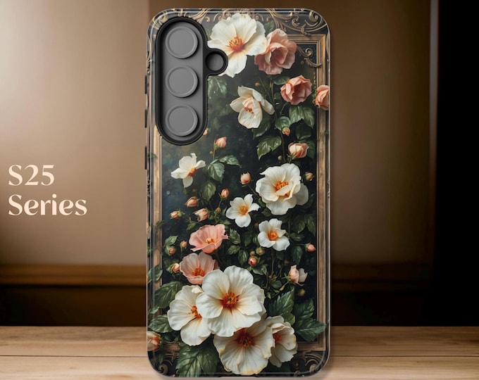 Floral Samsung Tough Cases| Art Nouveau Aesthetic| S25 S24 S23 Pro Plus| Protective Beautiful| Birthday Gift Her, Unique Phone Case, Tough