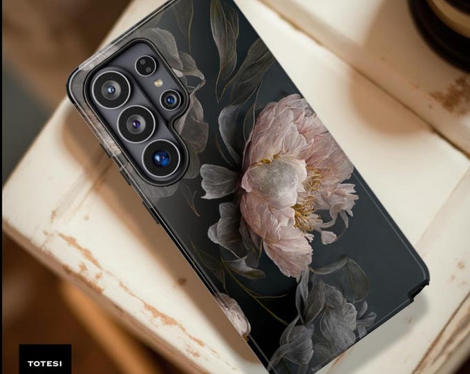 Dark Floral Academia Gothic Elegant Tough Phone Case