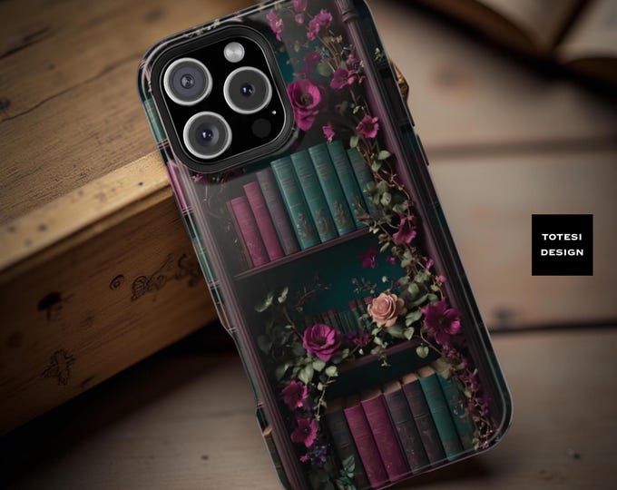 MagSafe vintage books iPhone tough case 17 16 15 14 13