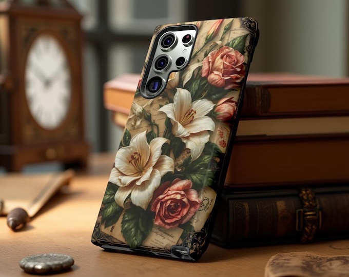 Vintage Art Nouveau Floral iPhone Samsung phone cases  17 16 S25 S24