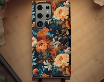 Boho Floral Art Samsung Galaxy Case: Chic Flower Lover Gift
