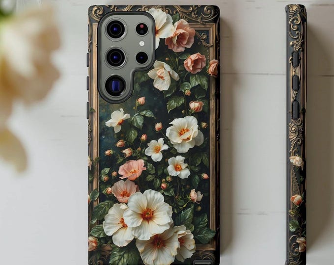 Art Nouveau Floral Phone Case: Tough Protective Design