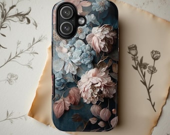 Boho Fall Moody  floral iPhone Samsung Tough Cases ,17  16 15 S25 S24