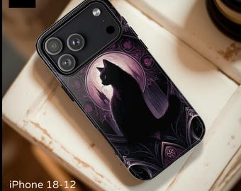 Gothic Black Cat Phone Case | Tough Cases