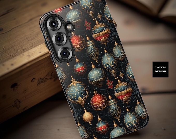 Vintage Christmas Phone Case Festive Winter aesthetic  | Samsung Galaxy S25 S24 S23 S22 S21  | iPhone 17 16 15 14 13 12 11 Pro Max Plus