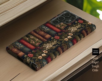 Floral Books Tough Phone Case: Victorian Gothic Samsung Galaxy