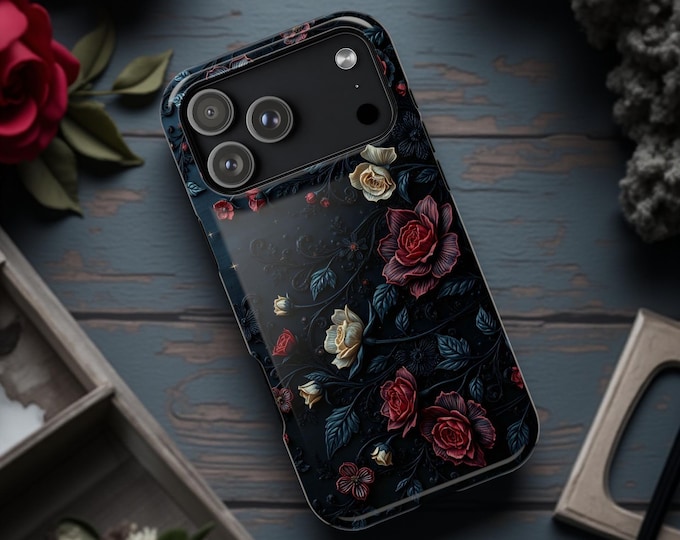 Gothic Floral iPhone Case: Elegant Protective Cover