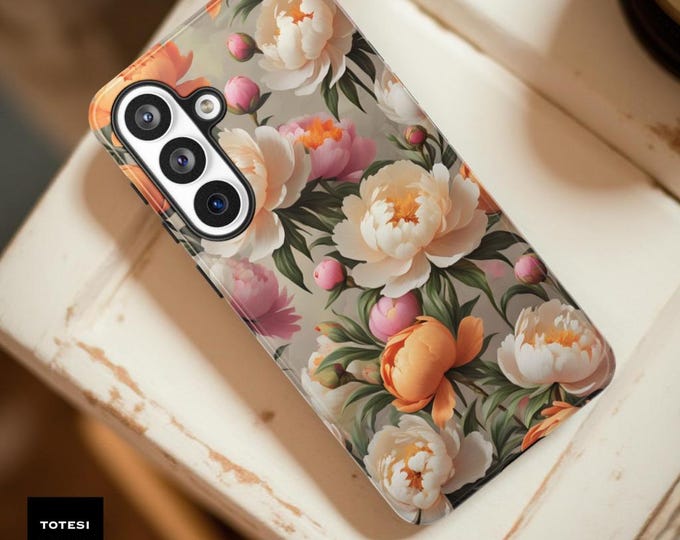 Spring peonies vintage floral art tough phone cases