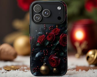 Gothmas Red Rose Floral Phone Case | Tough Case for iPhone & Samsung