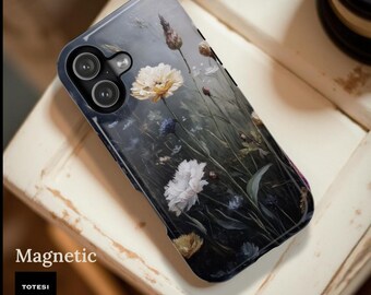 Wildflower Meadow Phone Case | Floral Botanical Protective Magnetic Case