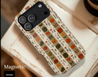 Autumn Pumpkins Pattern Phone Case | Magnetic Impact-Resistant Case