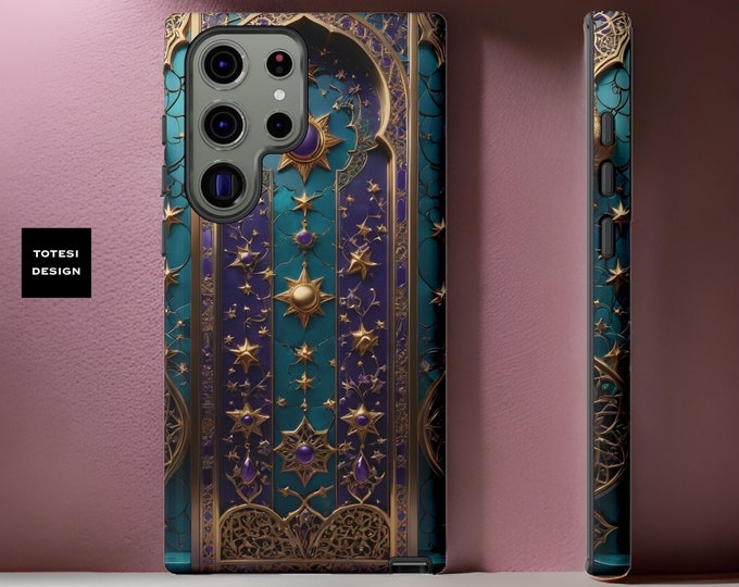 Celestial Stars Moroccan Fantasy Samsung S24 S23 S22 S21 Plus Ultra tough case | sturdy dual layer |  Glossy Matte | Gift for Daughter
