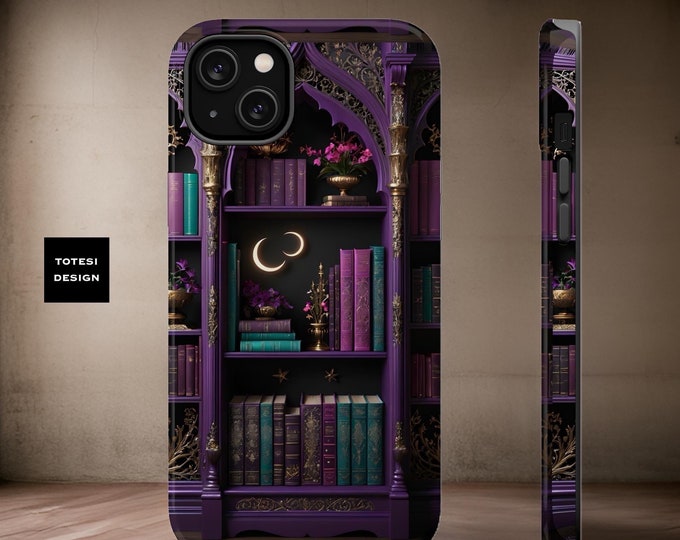 Magsafe Compatible Fairytale Bookcase aesthetic iPhone case  iPhone  tough case - 13 14 15 16  Pro Max Plus Mini