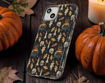 Spooky Candles & Skulls Tough Case | Halloween Phone Cover