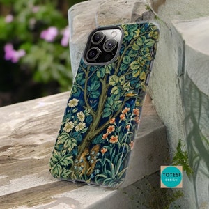 Nature Art Textile aesthetic - iPhone Tough Cases  - william Morris Aesthetic Case - iPhone 11, 12 ,13 Pro - Gift for Her