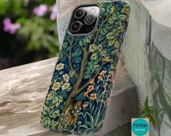 Nature Art Textile aesthetic - iPhone Tough Cases  - william Morris Aesthetic Case - iPhone 11, 12 ,13 Pro - Gift for Her