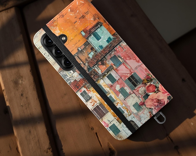 Italy Travel Gift Wallet Phone Case, Samsung iPhone Flip Cases, Cardholder Stand Folio, S25 S24 S23, 16 15 14 13