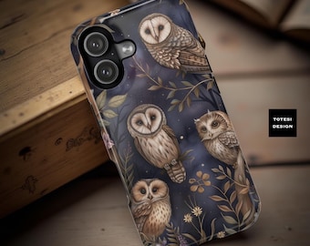 Evening Owls MagSafe iPhone Case: Dual Layer Tough Protection