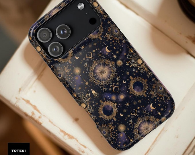 Dark Celestial iPhone Samsung S26 Case: MagSafe Magnetic Protective Cover