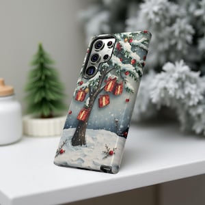 Christmas Tree Phone Case: Festive Holiday Design, Impact Resistant iPhone Samsung cover