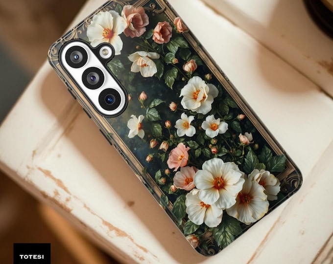 Art Nouveau iPhone Case | Garden floral Nature  Aesthetic| 16 15 14 13 12 11 Pro Max Plus | Birthday Gift Her, Unique Phone Case, Tough