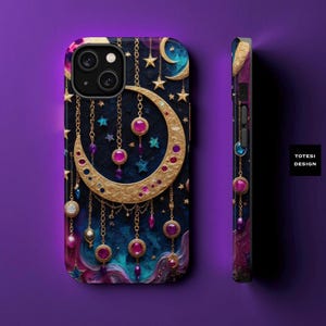 Celestial Stars iPhone Case: Dual Layer MagSafe Compatible Cover