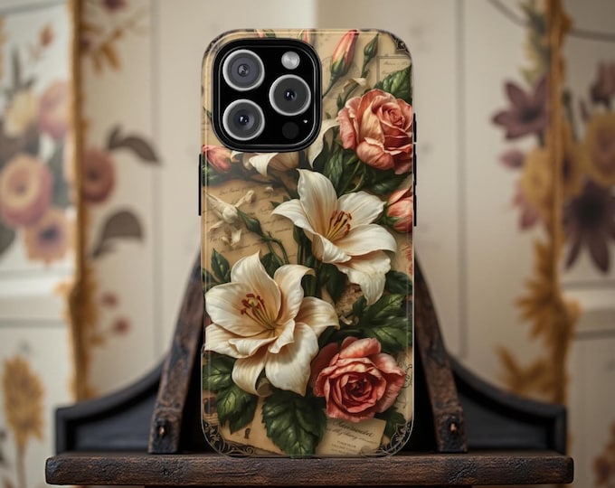 Vintage Art Nouveau Floral iPhone Samsung phone cases  17 16 S25 S24