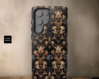 Dark Academia Gothic Victorian Samsung Galaxy Tough Cases | S21, S22, S23 S24 S25 Plus, Ultra| iPhone 16 15 14 13 12 11 Matte or Glossy