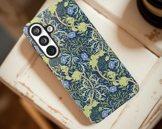 William Morris Botanical Phone Case: Vintage Floral Art Samsung S26 Plus Ultra - iPhone 17 16